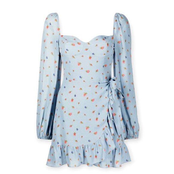 Reformation Cammi XS Sweetheart Long Sleeve Dress - Picture 2 of 16